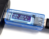 USB電流計 積算機能付 3A 99時間 100,000mAhの写真1