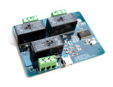 USBリレー制御モジュール 3接点タイプ 10A 250V